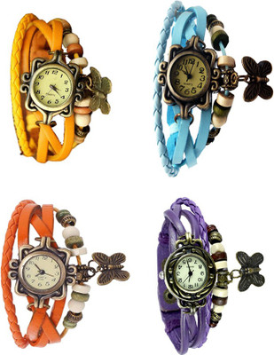 Kissu Vintage Rakhi Combo of 4 Yellow, Orange, Sky Blue And Purple Watch - For Women
Kissu Vintage Rakhi Combo of 4 Yellow, Orange, Sky Blue And Purple Watch - For Women