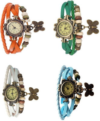 Kissu Vintage Rakhi Combo of 4 Orange, White, Green And Sky Blue Watch - For Women
Kissu Vintage Rakhi Combo of 4 Orange, White, Green And Sky Blue Watch - For Women