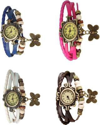 NS18 Vintage Butterfly Rakhi Combo of 4 Blue, White, Pink And Brown Watch - For Women
NS18 Vintage Butterfly Rakhi Combo of 4 Blue, White, Pink And Brown Watch - For Women