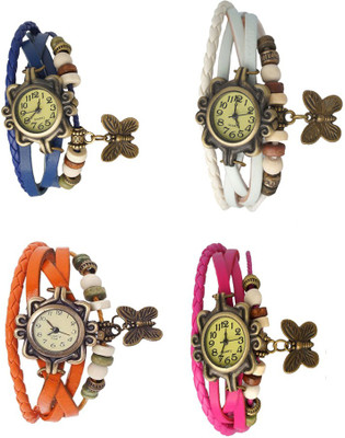 NS18 Vintage Butterfly Rakhi Combo of 4 Blue, Orange, White And Pink Watch - For Women
NS18 Vintage Butterfly Rakhi Combo of 4 Blue, Orange, White And Pink Watch - For Women