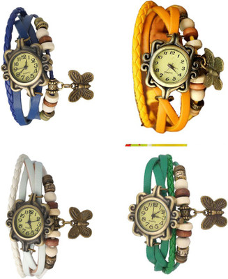 Kissu Vintage Rakhi Combo of 4 Blue, White, Yellow And Green Watch - For Women
Kissu Vintage Rakhi Combo of 4 Blue, White, Yellow And Green Watch - For Women