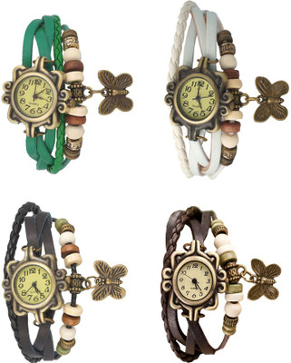 Kissu Vintage Rakhi Combo of 4 Green, Black, White And Brown Watch - For Women
Kissu Vintage Rakhi Combo of 4 Green, Black, White And Brown Watch - For Women