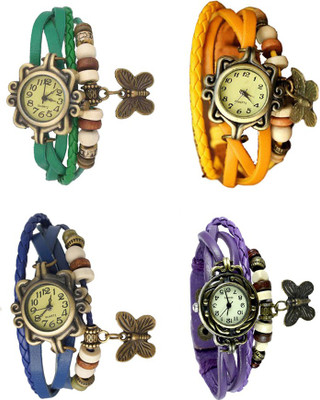 Kissu Vintage Rakhi Combo of 4 Green, Blue, Yellow And Purple Watch - For Women
Kissu Vintage Rakhi Combo of 4 Green, Blue, Yellow And Purple Watch - For Women