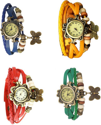 NS18 Vintage Butterfly Rakhi Combo of 4 Blue, Red, Yellow And Green Watch - For Women
NS18 Vintage Butterfly Rakhi Combo of 4 Blue, Red, Yellow And Green Watch - For Women