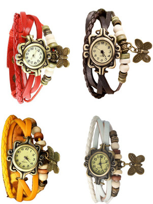 Kissu Vintage Rakhi Combo of 4 Red, Yellow, Brown And White Watch - For Women
Kissu Vintage Rakhi Combo of 4 Red, Yellow, Brown And White Watch - For Women