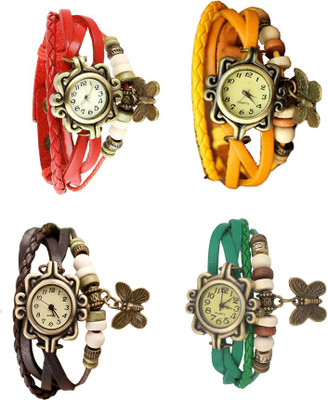 NS18 Vintage Butterfly Rakhi Combo of 4 Red, Brown, Yellow And Green Watch - For Women
NS18 Vintage Butterfly Rakhi Combo of 4 Red, Brown, Yellow And Green Watch - For Women