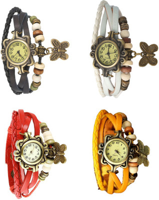 NS18 Vintage Butterfly Rakhi Combo of 4 Black, Red, White And Yellow Watch - For Women
NS18 Vintage Butterfly Rakhi Combo of 4 Black, Red, White And Yellow Watch - For Women