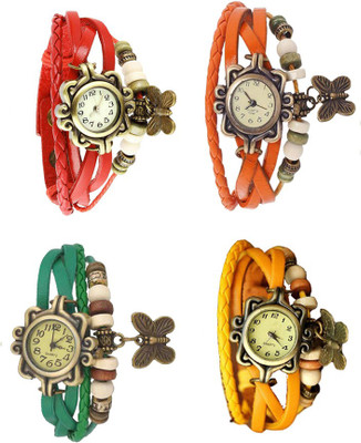 Kissu Vintage Rakhi Combo of 4 Red, Green, Orange And Yellow Watch - For Women
Kissu Vintage Rakhi Combo of 4 Red, Green, Orange And Yellow Watch - For Women