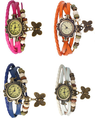 Kissu Vintage Rakhi Combo of 4 Pink, Blue, Orange And White Watch - For Women
Kissu Vintage Rakhi Combo of 4 Pink, Blue, Orange And White Watch - For Women