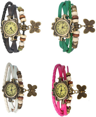 NS18 Vintage Butterfly Rakhi Combo of 4 Black, White, Green And Pink Watch - For Women
NS18 Vintage Butterfly Rakhi Combo of 4 Black, White, Green And Pink Watch - For Women