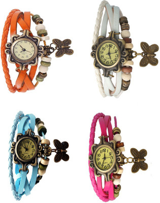 Kissu Vintage Rakhi Combo of 4 Orange, Sky Blue, White And Pink Watch - For Women
Kissu Vintage Rakhi Combo of 4 Orange, Sky Blue, White And Pink Watch - For Women
