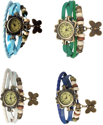 Kissu Vintage Rakhi Combo of 4 Sky Blue, White, Green And Blue Watch - For Women
Kissu Vintage Rakhi Combo of 4 Sky Blue, White, Green And Blue Watch - For Women