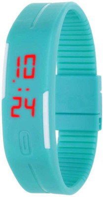 RSN Led Band Single Sky Blue Watch - For Men & Women