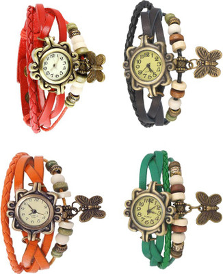 NS18 Vintage Butterfly Rakhi Combo of 4 Red, Orange, Black And Green Watch - For Women
NS18 Vintage Butterfly Rakhi Combo of 4 Red, Orange, Black And Green Watch - For Women