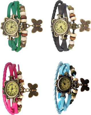NS18 Vintage Butterfly Rakhi Combo of 4 Green, Pink, Black And Sky Blue Watch - For Women
NS18 Vintage Butterfly Rakhi Combo of 4 Green, Pink, Black And Sky Blue Watch - For Women