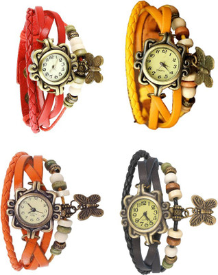 NS18 Vintage Butterfly Rakhi Combo of 4 Red, Orange, Yellow And Black Watch - For Women
NS18 Vintage Butterfly Rakhi Combo of 4 Red, Orange, Yellow And Black Watch - For Women