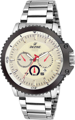 Dezine Date Display-DZ-GR646-WHT-CH Watch - For Boys