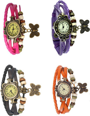 Kissu Vintage Rakhi Combo of 4 Pink, Black, Purple And Orange Watch - For Women
Kissu Vintage Rakhi Combo of 4 Pink, Black, Purple And Orange Watch - For Women