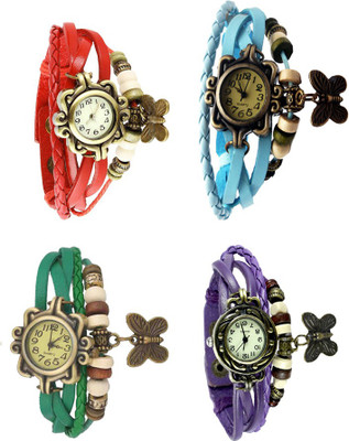 NS18 Vintage Butterfly Rakhi Combo of 4 Red, Green, Sky Blue And Purple Watch - For Women
NS18 Vintage Butterfly Rakhi Combo of 4 Red, Green, Sky Blue And Purple Watch - For Women