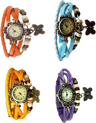 Kissu Vintage Rakhi Combo of 4 Orange, Yellow, Sky Blue And Purple Watch - For Women
Kissu Vintage Rakhi Combo of 4 Orange, Yellow, Sky Blue And Purple Watch - For Women