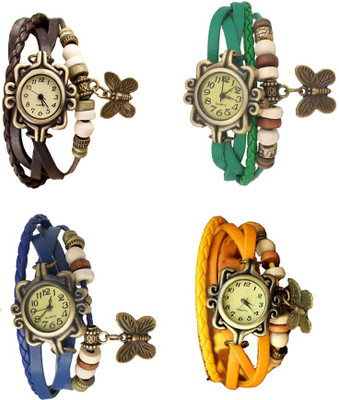 NS18 Vintage Butterfly Rakhi Combo of 4 Brown, Blue, Green And Yellow Watch - For Women
NS18 Vintage Butterfly Rakhi Combo of 4 Brown, Blue, Green And Yellow Watch - For Women