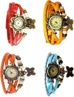 Kissu Vintage Rakhi Combo of 4 Red, Orange, Yellow And Sky Blue Watch - For Women
Kissu Vintage Rakhi Combo of 4 Red, Orange, Yellow And Sky Blue Watch - For Women