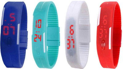 Kissu Led Magnet Band Combo of 4 Blue, Sky Blue, White And Red Watch - For Men & Women
Kissu Led Magnet Band Combo of 4 Blue, Sky Blue, White And Red Watch - For Men & Women