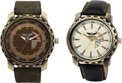 Rock RK1SLWR07 Combo New Stylish Leather Casual Wrist Watch - For Men