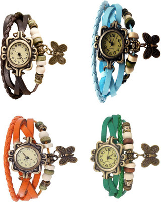 Kissu Vintage Rakhi Combo of 4 Brown, Orange, Sky Blue And Green Watch - For Women
Kissu Vintage Rakhi Combo of 4 Brown, Orange, Sky Blue And Green Watch - For Women
