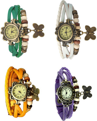 Kissu Vintage Rakhi Combo of 4 Green, Yellow, White And Purple Watch - For Women
Kissu Vintage Rakhi Combo of 4 Green, Yellow, White And Purple Watch - For Women