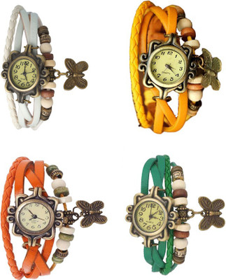 Kissu Vintage Rakhi Combo of 4 White, Orange, Yellow And Green Watch - For Women
Kissu Vintage Rakhi Combo of 4 White, Orange, Yellow And Green Watch - For Women