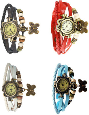 NS18 Vintage Butterfly Rakhi Combo of 4 Black, White, Red And Sky Blue Watch - For Women
NS18 Vintage Butterfly Rakhi Combo of 4 Black, White, Red And Sky Blue Watch - For Women