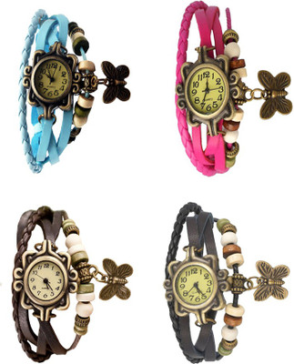 Kissu Vintage Rakhi Combo of 4 Sky Blue, Brown, Pink And Black Watch - For Women
Kissu Vintage Rakhi Combo of 4 Sky Blue, Brown, Pink And Black Watch - For Women