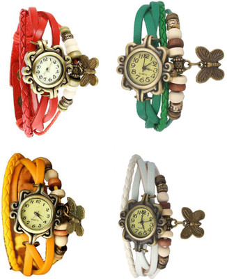Kissu Vintage Rakhi Combo of 4 Red, Yellow, Green And White Watch - For Women
Kissu Vintage Rakhi Combo of 4 Red, Yellow, Green And White Watch - For Women