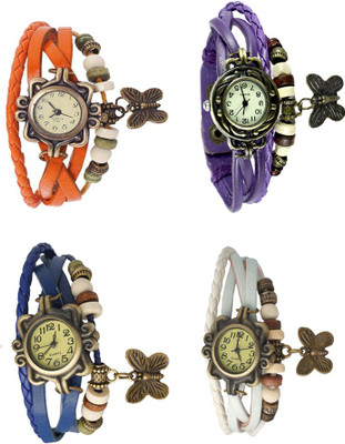 NS18 Vintage Butterfly Rakhi Combo of 4 Orange, Blue, Purple And White Watch - For Women
NS18 Vintage Butterfly Rakhi Combo of 4 Orange, Blue, Purple And White Watch - For Women