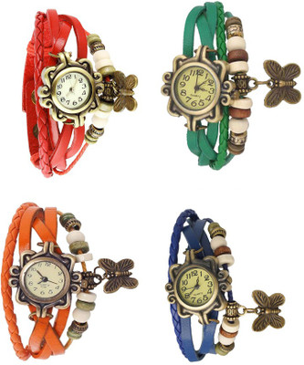 NS18 Vintage Butterfly Rakhi Combo of 4 Red, Orange, Green And Blue Watch - For Women
NS18 Vintage Butterfly Rakhi Combo of 4 Red, Orange, Green And Blue Watch - For Women