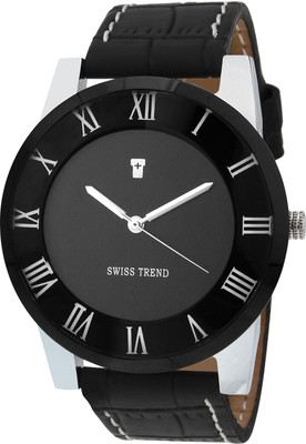 Swiss Trend ST2157 Roman Number Case Watch - For Men