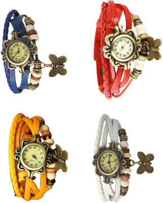 NS18 Vintage Butterfly Rakhi Combo of 4 Blue, Yellow, Red And White Watch - For Women
NS18 Vintage Butterfly Rakhi Combo of 4 Blue, Yellow, Red And White Watch - For Women