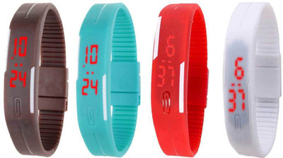 Kissu Led Magnet Band Combo of 4 Brown, Sky Blue, Red And White Watch - For Men & Women
Kissu Led Magnet Band Combo of 4 Brown, Sky Blue, Red And White Watch - For Men & Women