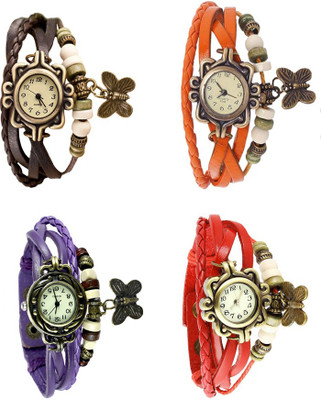 NS18 Vintage Butterfly Rakhi Combo of 4 Brown, Purple, Orange And Red Watch - For Women
NS18 Vintage Butterfly Rakhi Combo of 4 Brown, Purple, Orange And Red Watch - For Women