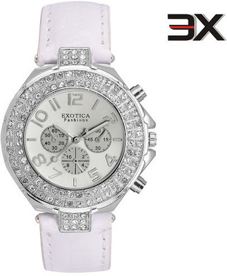 Exotica Fashions EFN-07-White-New New Series Watch - For Women
