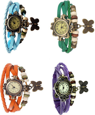 Kissu Vintage Rakhi Combo of 4 Sky Blue, Orange, Green And Purple Watch - For Women
Kissu Vintage Rakhi Combo of 4 Sky Blue, Orange, Green And Purple Watch - For Women