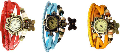 NS18 Vintage Butterfly Rakhi Combo of 3 Red, Sky Blue And Yellow Watch - For Women
NS18 Vintage Butterfly Rakhi Combo of 3 Red, Sky Blue And Yellow Watch - For Women