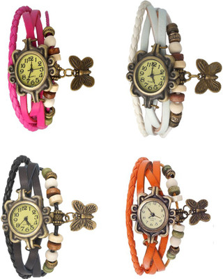 NS18 Vintage Butterfly Rakhi Combo of 4 Pink, Black, White And Orange Watch - For Women
NS18 Vintage Butterfly Rakhi Combo of 4 Pink, Black, White And Orange Watch - For Women