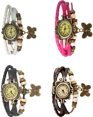 NS18 Vintage Butterfly Rakhi Combo of 4 White, Black, Pink And Brown Watch - For Women
NS18 Vintage Butterfly Rakhi Combo of 4 White, Black, Pink And Brown Watch - For Women
