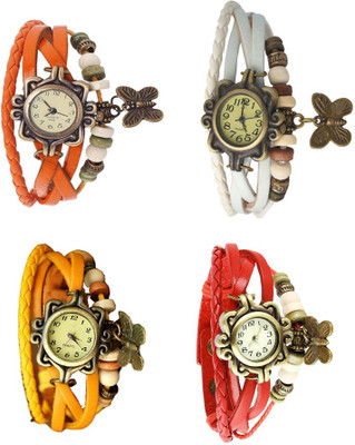NS18 Vintage Butterfly Rakhi Combo of 4 Orange, Yellow, White And Red Watch - For Women
NS18 Vintage Butterfly Rakhi Combo of 4 Orange, Yellow, White And Red Watch - For Women