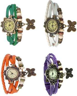 NS18 Vintage Butterfly Rakhi Combo of 4 Green, Orange, White And Purple Watch - For Women
NS18 Vintage Butterfly Rakhi Combo of 4 Green, Orange, White And Purple Watch - For Women