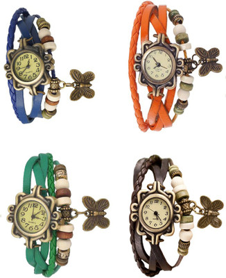 Kissu Vintage Rakhi Combo of 4 Blue, Green, Orange And Brown Watch - For Women
Kissu Vintage Rakhi Combo of 4 Blue, Green, Orange And Brown Watch - For Women