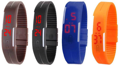 Kissu Led Magnet Band Combo of 4 Pink, Black, Blue And Orange Watch - For Men & Women
Kissu Led Magnet Band Combo of 4 Pink, Black, Blue And Orange Watch - For Men & Women