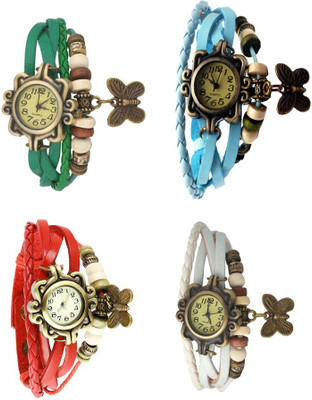 Kissu Vintage Rakhi Combo of 4 Green, Red, Sky Blue And White Watch - For Women
Kissu Vintage Rakhi Combo of 4 Green, Red, Sky Blue And White Watch - For Women